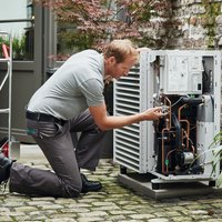 Wärmepumpen mit Personen