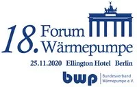 Logo für das 18. Forum Wärmepumpe am 25. November 2020 im Ellington Hotel in Berlin, organisiert vom Bundesverband Wärmepumpe e.V.
