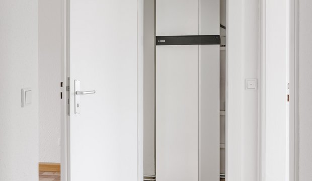Vorschau von Abluft-Wärmepumpe für eine Bestandswohnung im Mehrfamilienhaus