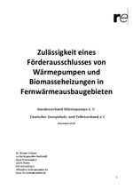 Rechtsgutachten: Förderausschluss in Wärmenetzgebieten unzulässig