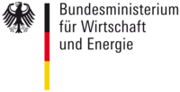 Logo des Bundesministeriums für Wirtschaft und Energie. Es zeigt den Bundesadler, symbolisiert das Ministerium und dessen Aufgaben im Bereich Wirtschaft und Energie in Deutschland. Die Farben Schwarz, Rot und Gold repräsentieren die deutsche Flagge.