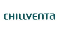 Das Bild zeigt das Logo der Chillventa, einer Fachmesse für Kälte-, Klima-, Lüftungs- und Wärmepumpentechnologie. Der Schriftzug "CHILLVENTA" ist in einem modernen, klaren Schriftstil gehalten und in einem dunklen Farbton auf hellem Hintergrund dargestellt.