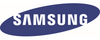 Das Bild zeigt das Logo von Samsung. Der Schriftzug ist in Großbuchstaben und in einer klaren, modernen Schriftart gestaltet. Der Hintergrund ist in einem dunkelblauen Farbton gehalten.