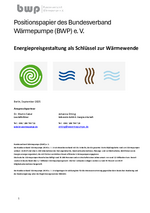 Positionspapier Strompreis