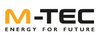 Das Bild zeigt das Logo der Firma M-TEC. Darunter steht der Slogan „ENERGY FOR FUTURE“. Das Logo vermittelt einen modernen und zukunftsorientierten Eindruck im Bereich Energie.