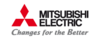 Das Bild zeigt das Firmenlogo von Mitsubishi Electric. Es besteht aus einem roten Dreieckssymbol sowie dem Schriftzug „MITSUBISHI ELECTRIC“ über dem Slogan „Changes for the Better“. Das Logo symbolisiert Innovation und Fortschritt in der Elektronikbranche.