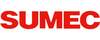 Das Bild zeigt das Logo von SUMEC. Der Schriftzug ist in großen, roten Buchstaben gehalten und hebt sich deutlich vom Hintergrund ab.