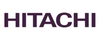 Logo der Firma Hitachi in lila Schrift auf weißem Hintergrund. Das Design ist schlicht und modern, wodurch die Unternehmensidentität klar vermittelt wird.