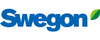 Logo von Swegon, einer Firma, die sich auf Lösungen im Bereich der Klimatisierung und Lüftung spezialisiert hat. Das Logo zeigt den Firmennamen in blauer Schrift mit einem grünen Blatt-Icon, das Nachhaltigkeit symbolisiert.